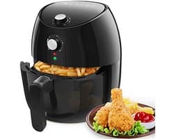Aigostar Hayden 30PYC - Airfryer - Hot Air Fryer - 3.5L 900g fries - 1500W- Black