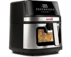 Heteluchtfriteuse - Airfryer XXL - Gezond Frituren - Dubbele Weerstand - 8 Liter - Zwart
