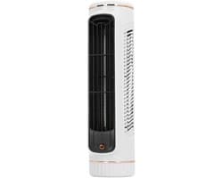 Dailygoody - Torenventilator - Bladloze ventilator - Stil en compact - Wit - Oplaadbare luchtkoeler - Ideaal voor slaapkamer en kantoor