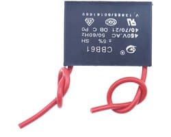 Start Condensator - Motor Condensator - Ventilator Reparatie - Breed Capaciteitsbereik - 15UF - Zwart