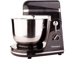 Keukenmachine - Bakrobot Mixer - Deeg Kneden - 6 Snelheden - 3.5 L Kom - Zwart