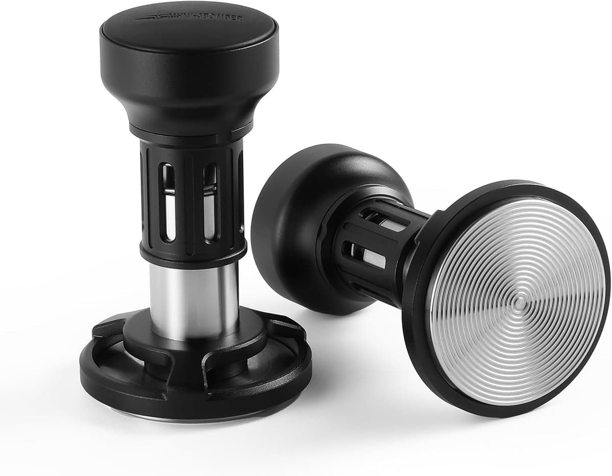 Espresso Tamper - Koffie Aanstamper - Perfect Koffie Zetten - Geluidsfeedback Klik - 58 mm - Zwart — afbeelding 1