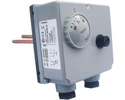Dubbele Thermostaat - Verwarming Controle - Regelen Temperatuur - WiFi Connectiviteit - 230 Volt - Grijs