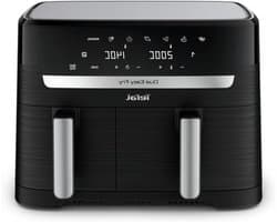 Heteluchtfriteuse Dubbel - Airfryer XL - Complete Maaltijden - Dubbele Lades Instelbaar - 83 Liter - Zwart