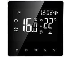 Slimme Thermostaat WIFI Programmeerbaar voor Elektrische en Water Vloerverwarming - LCD Touchscreen