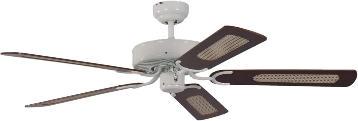 Grote Plafondventilator 132 cm Wit Zonder Verlichting 5 Bladen — afbeelding 1