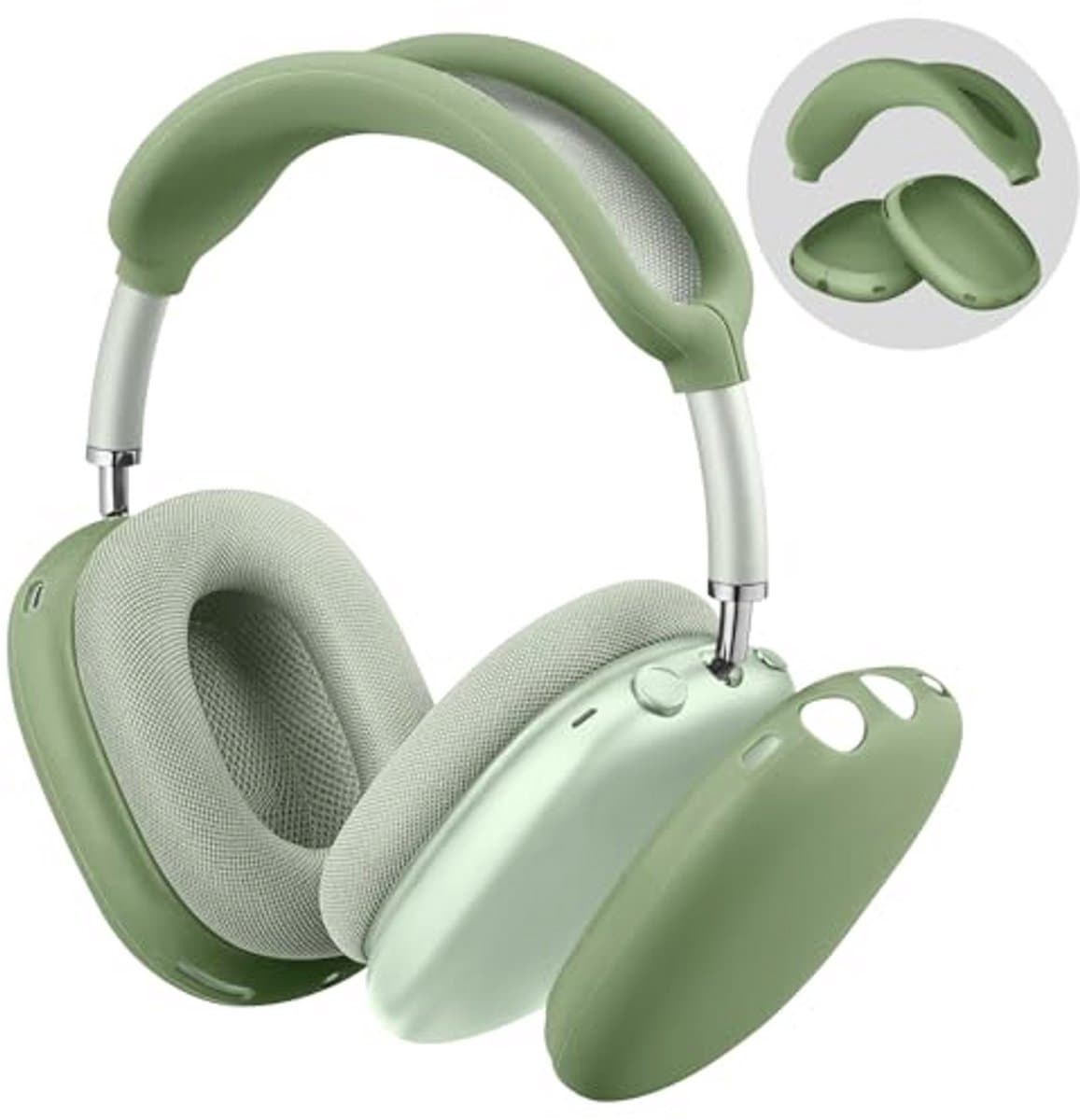 Siliconen Hoes voor AirPods Max Hoofdtelefoons - Anti-kras Oorschelpen en Hoofdband Bescherming — afbeelding 1