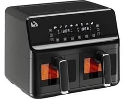 Olievrije Airfryer 8L met 8 Vooraf Ingestelde Programma's - Koken, Braden en Grillen
