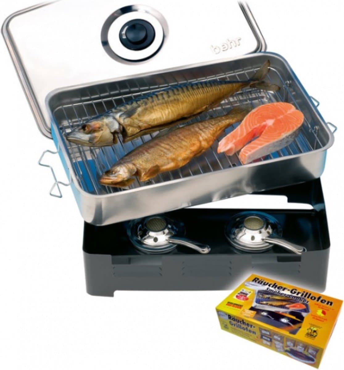 Behr ECOplus Stainless Steel Table Smoker Rookoven - Rookoven — afbeelding 1