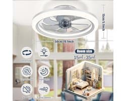Plafondventilator met Licht en Afstandsbediening - Modern en Stijlvol voor Elk Interieur