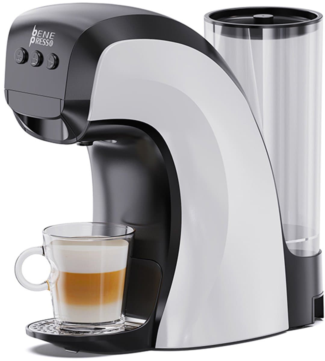 HIBREW H3B 3-in-1 capsule-koffiezetapparaat, 20 bar druk, 850 ml waterreservoir, 7 temperatuurinstellingen, magnetische bekerhouderverstelling — afbeelding 1