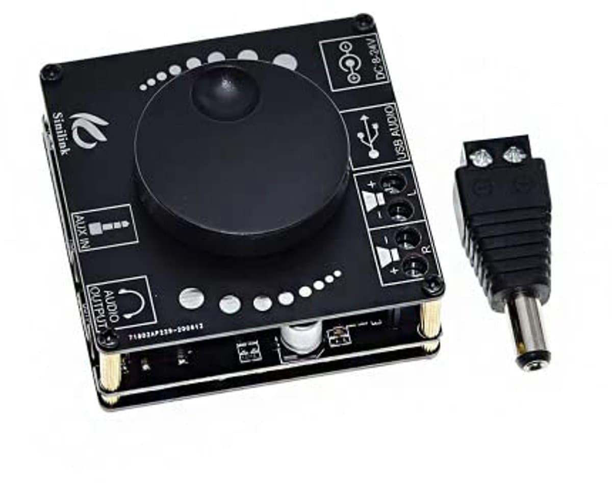 Bluetooth 5.0 20W Stereo Eindversterker - Mobiele Controle via APP, 12V/24V Digitale Versterker Module — afbeelding 1