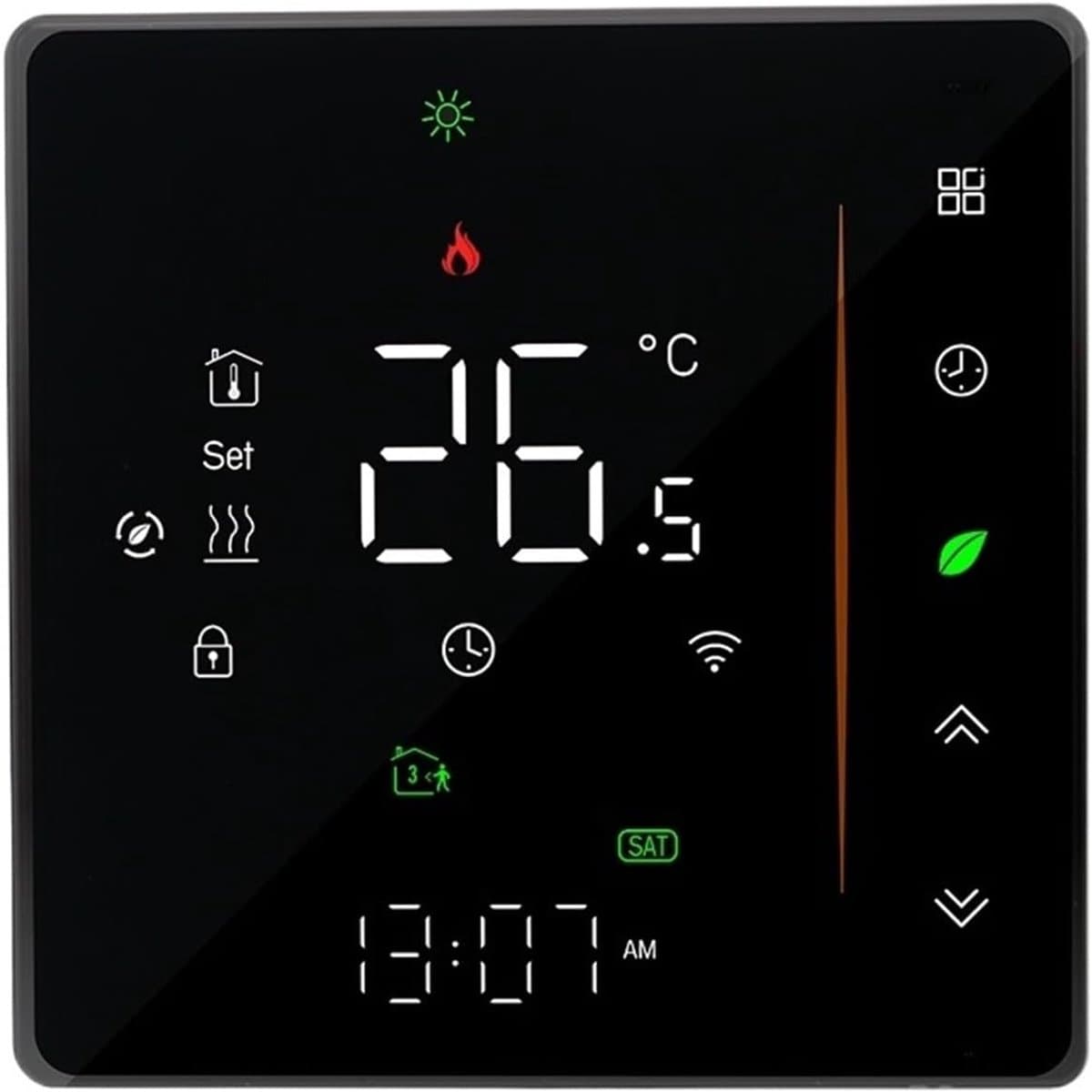 Wifi Thermostaat - Slimme Regelaar - Verwarming Instellen - App Bediening - 48 inch Scherm - Wit — afbeelding 1