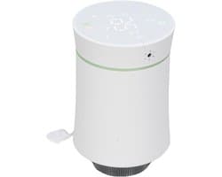 Slimme Thermostaatkraan - Radiatorkraan Programmeerbaar - Energie Besparen - App en Stembediening - 5°C-45°C - Wit