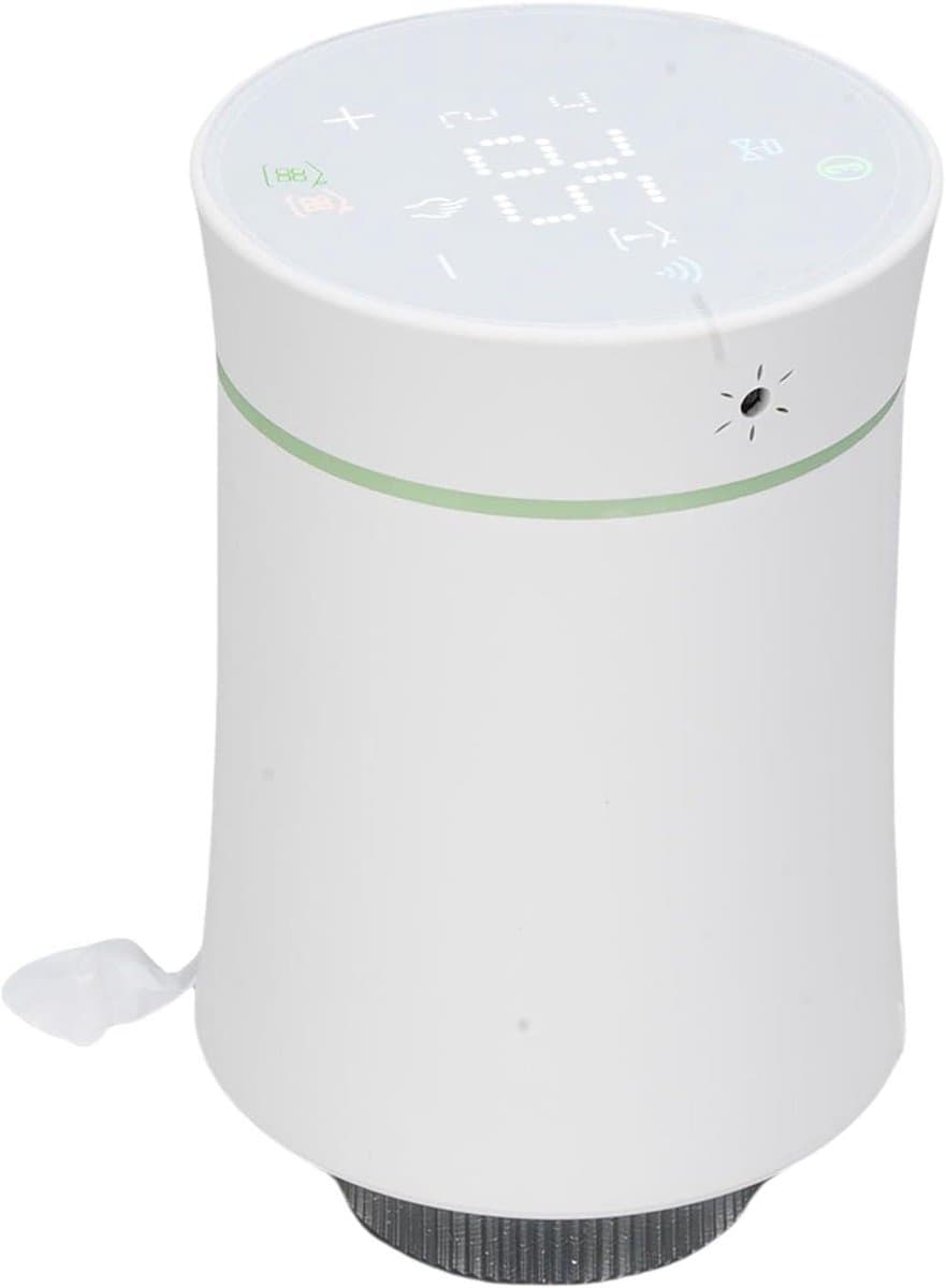 Slimme Thermostaatkraan - Radiatorkraan Programmeerbaar - Energie Besparen - App en Stembediening - 5°C-45°C - Wit — afbeelding 1