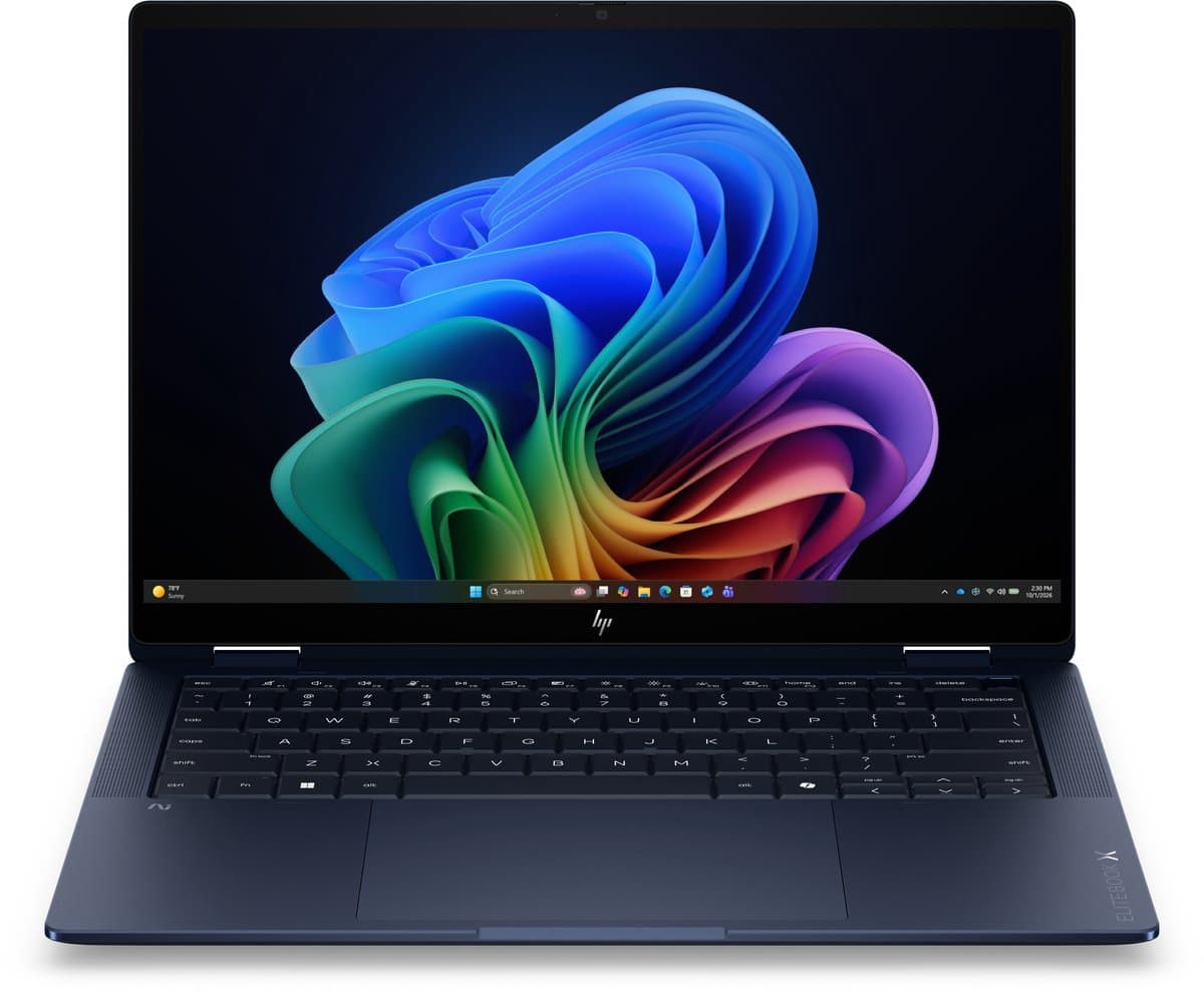 HP EliteBook X Flip G2i 14 Next Gen AI PC Copilot+ PC Intel Core Ultra 7 356H Hybride (2-in-1) 35,6 cm (14") Touchscreen WUXGA 32 GB LPDDR5x-SDRAM 1 TB SSD Wi-Fi 7 (802.11be) Windows 11 Pro Blauw QWERTY — afbeelding 1