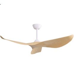 Merdoo plafondventilator met LED verlichting - Ø 132 cm - wit - afstandsbediening - DC motor - 6 snelheden — afbeelding 1