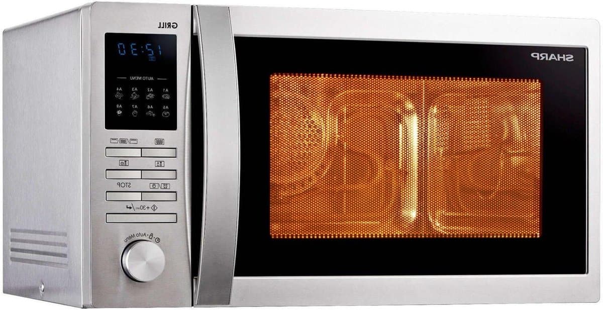 Magnetron Oven - Solo Magnetron - Snel Eten Opwarmen - Met Grillfunctie - 25 Liter - Rvs — afbeelding 1