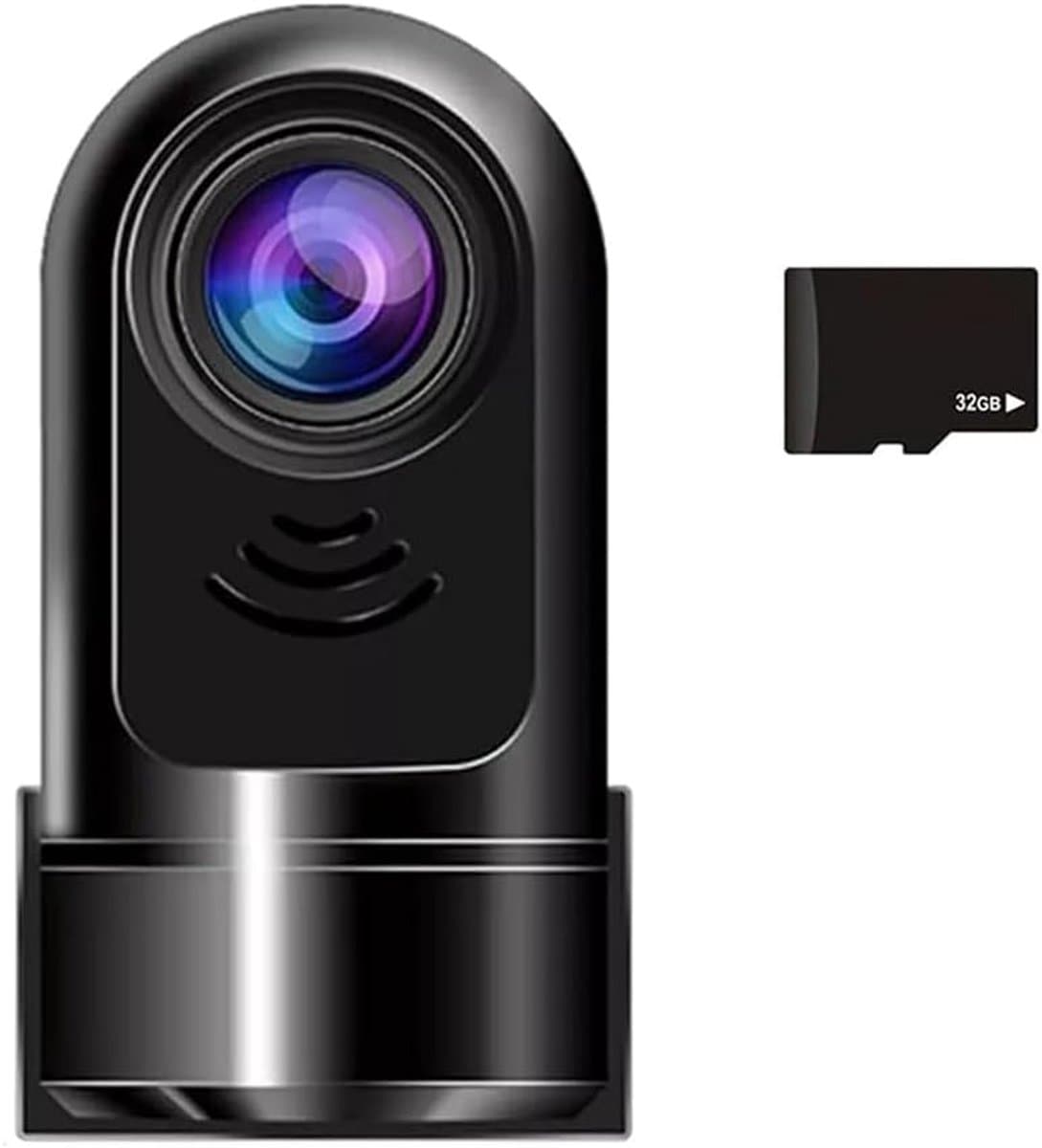 Mini Dashcam - Auto Camera - Veilig Rijden - 360 Graden Rotatie - 32 GB Kaart - Zwart — afbeelding 1