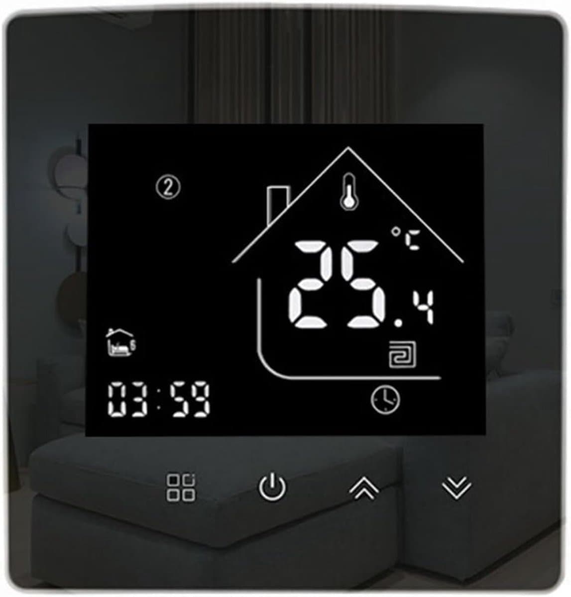 Slimme Thermostaat - Verwarming Bediening - Energie Besparen - Wekelijks Programmeerbaar - 86x86mm - Wit — afbeelding 1