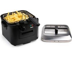 Elektrische Friteuse - Frituurpan XL - Grote porties maken - Koude zone technologie - 4 Liter capaciteit - Zwart