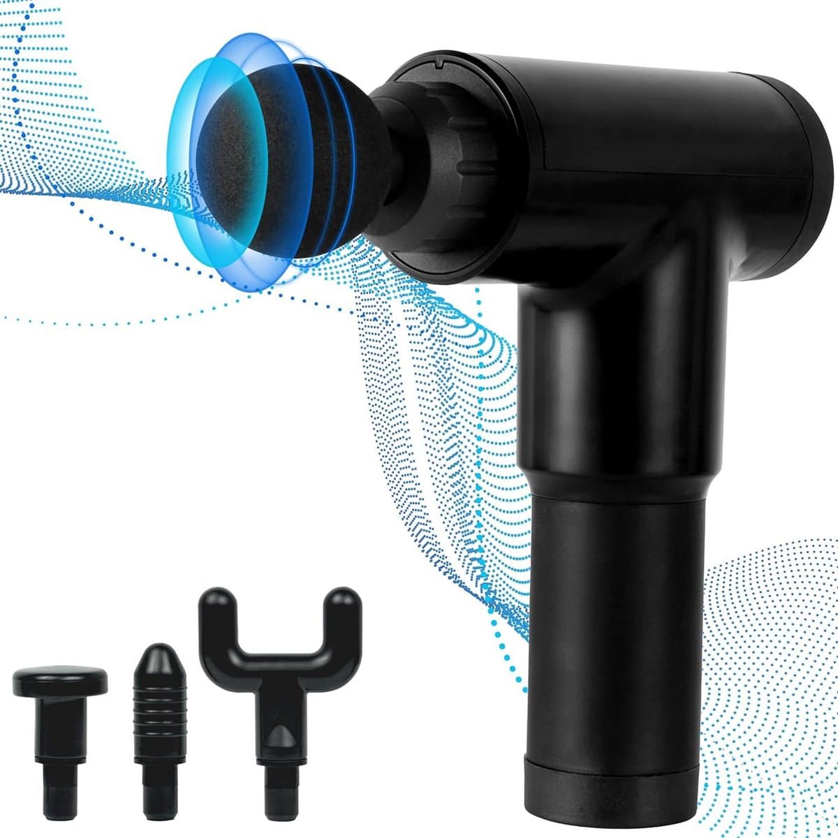 Massage Gun - Spierherstel Apparaat - Spierontspanning Na Sport - Borstelloze Motor - 17 x 6.9 x 22 cm - Zwart — afbeelding 1