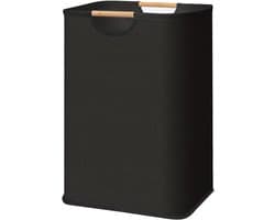 Wasmanden met handgrepen - Opbergbakken - Thuis organiseren - Ademende mesh voering - 80 liter capaciteit - Grijs