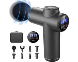 Massage Gun - Spierontspanning Apparaat - Spierherstel Bevorderen - 99 Snelheidsniveaus - 23 cm Hoog - Zwart