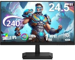 QIN® Gaming Monitor 240hz - Gaming Monitor - Zwart - 19cm x 55cm x 42cm