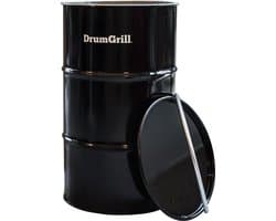 Barrelkings Drumgrill BBQ- Houtskoolbarbecue vuurton- olievat medium 48 X 82 Cm zwart