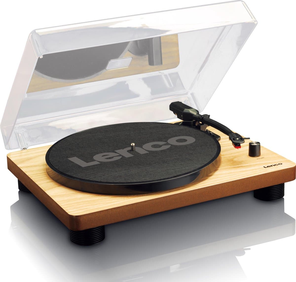 Lenco Platenspeler - Ingebouwde Speakers - Auto-stop - USB encoding - LS-50WD - Hout — afbeelding 1