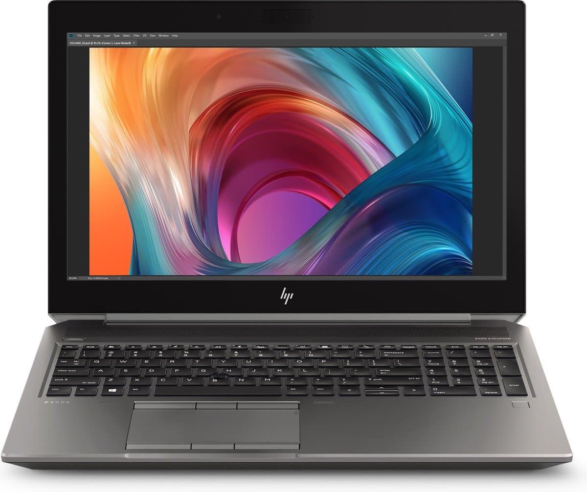 HP ZBook 15 G6 | Intel Core i7 | NVIDIA RTX 3000 | 39.6 (15.6″) | 512 GB SSD | 32 GB DDR4 | US | WiFi | Windows 11 Pro — afbeelding 1