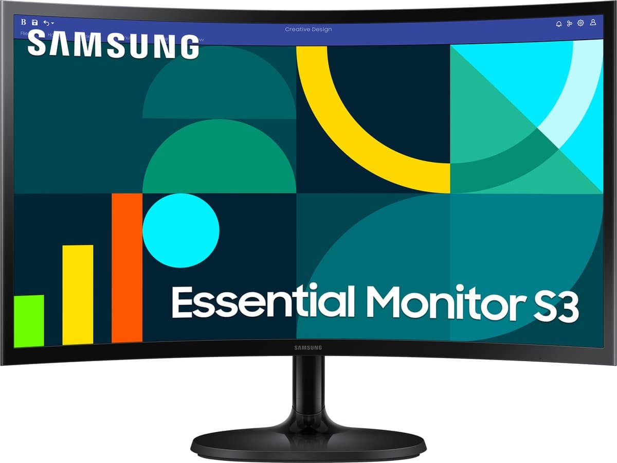 Samsung LS24D364GAUXEN - Gebogen Monitor - Full HD - 24 inch - 100 Hz — afbeelding 1