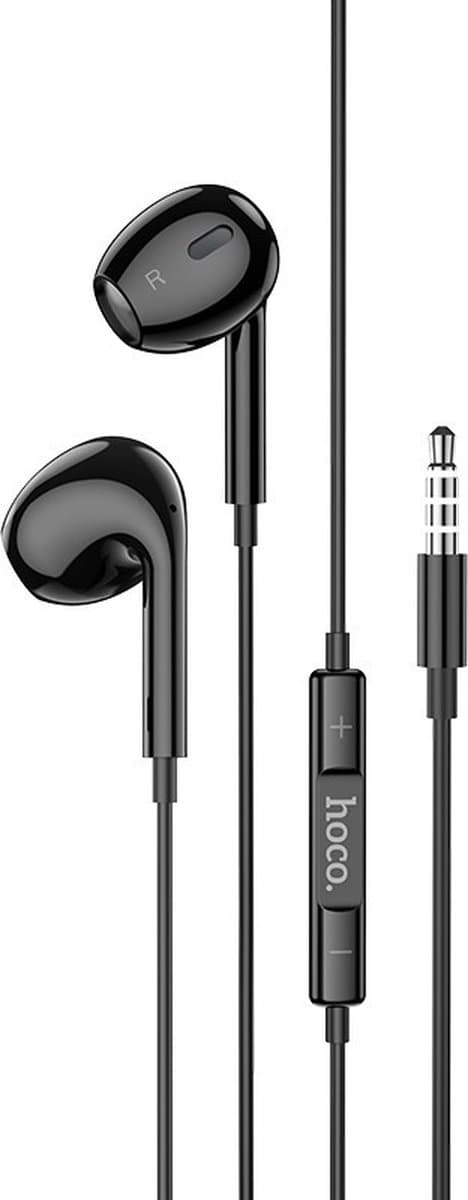 HOCO M1 Max Crystal - In Ear Oordopjes - Met draad en microfoon - 3,5mm Jack Aansluiting - Zwart — afbeelding 1