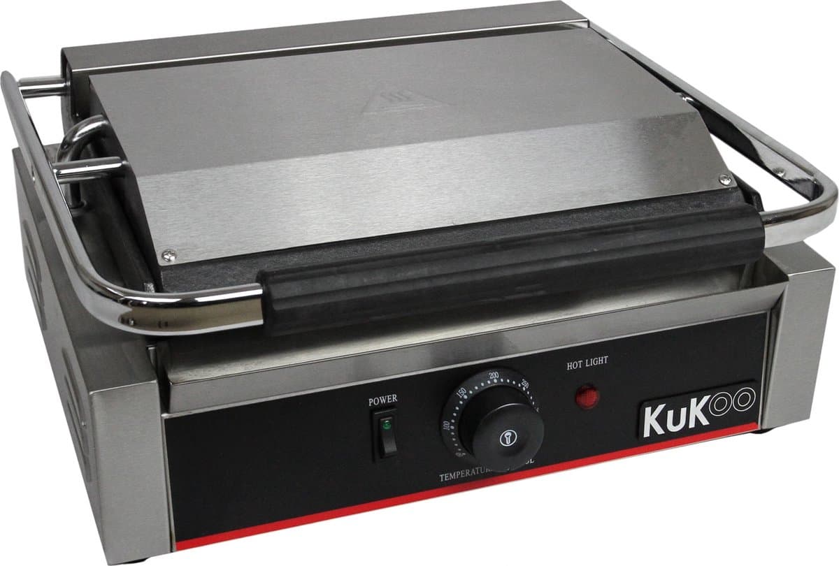KuKoo Contactgrill (2200 W) - 2 platen - Temperatuur 50-300°C - 2 x lekbakjes — afbeelding 1