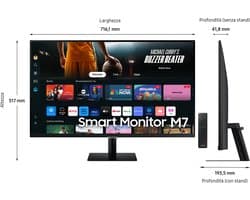 Samsung 32" Smart Monitor M7 M70D UHD — afbeelding 1