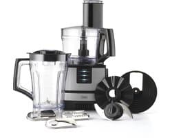 Trebs Keukenmachine - 2 snelheden - Meerdere accessoires - 99394 - Zwart RVS
