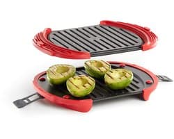 Magnetrongrill - 900 W - Rood/Zwart - XL