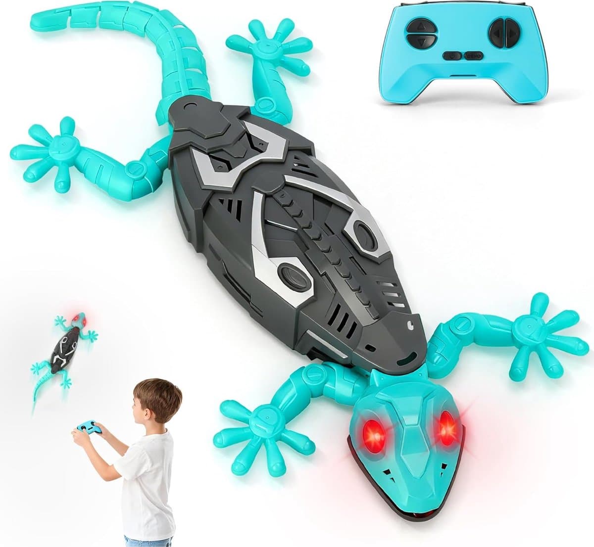 Gecko, op afstand bestuurde laadgecko, met led-ogen — afbeelding 1