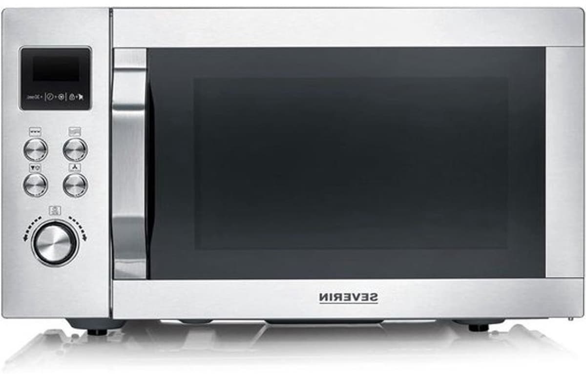 Multifunctionele oven - Airfryer en magnetron - Gerechten bereiden - 4-in-1 functionaliteit - 25 liter - Zilver — afbeelding 1