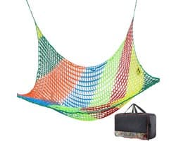 Klimmen Cargo Net Dubbellaags Knooploos Veiligheidsnet Voor Speeltuinen Zware Valbescherming Voor Boomhut, Klimrek, Kinderschommel Hangmat(Size:1 * 3m(3 * 10ft),Color:multicolor)