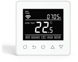 ET61W Draadloze thermostaat, 16 A, digitale kamerthermostaat programmeerbaar met interne temperatuursensor en vloersensor, verwarmingsregeling voor vloerverwarming