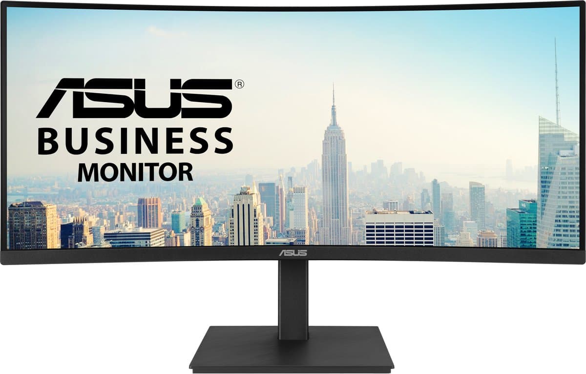 ASUS VA34VCPSR computermonitor 86,4 cm (34") 3440 x 1440 pixels Wide Quad HD LCD zwart — afbeelding 1