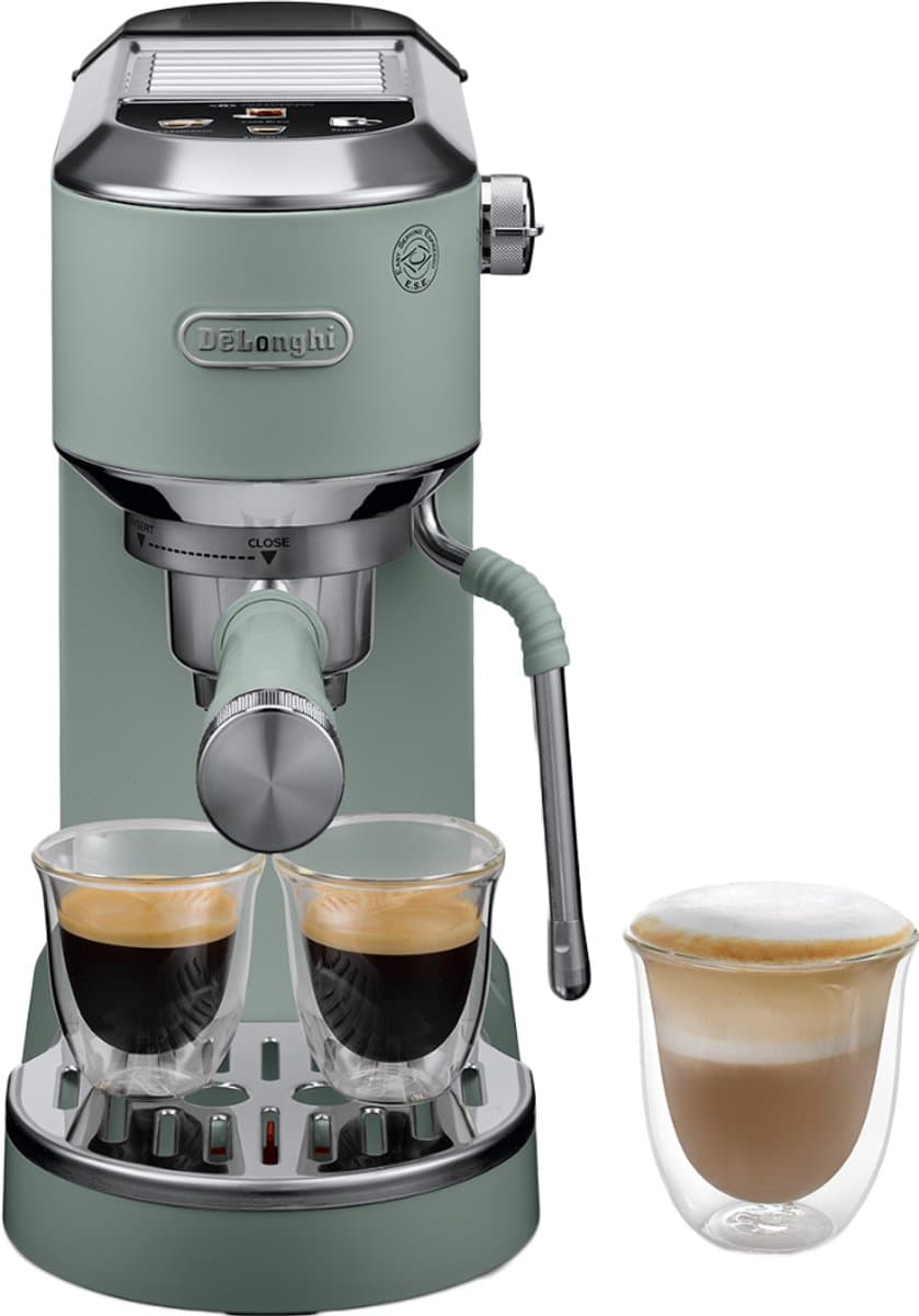DeLonghi Dedica Duo EC890.GR Espresso Coffee Machine - Green — afbeelding 1
