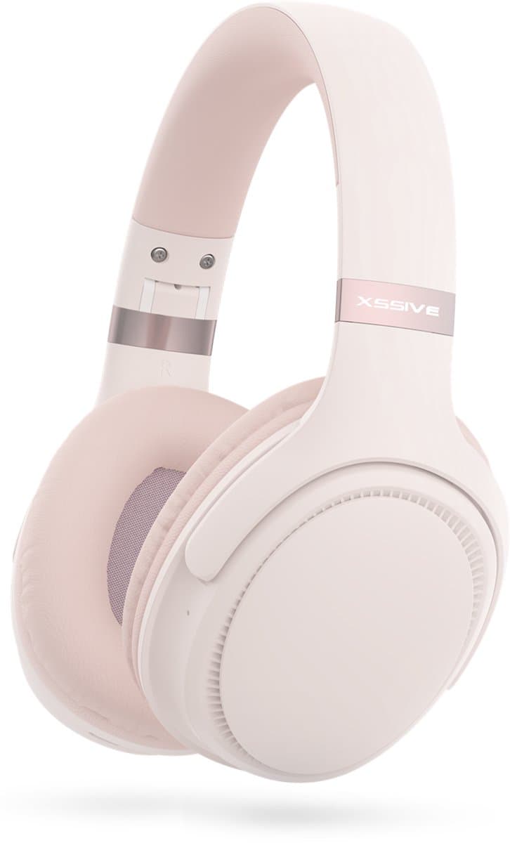 Xssive Koptelefoon Draadloos - Bluetooth 5.3 - Lange Batterijduur - Volledig Draadloze Hoofdtelefoon - Rose Goud — afbeelding 1