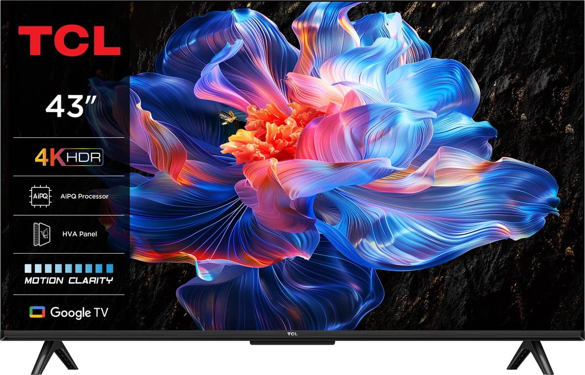 TCL 43P69K - 43 inch - 4K LED - 2025 - Smart TV — afbeelding 1