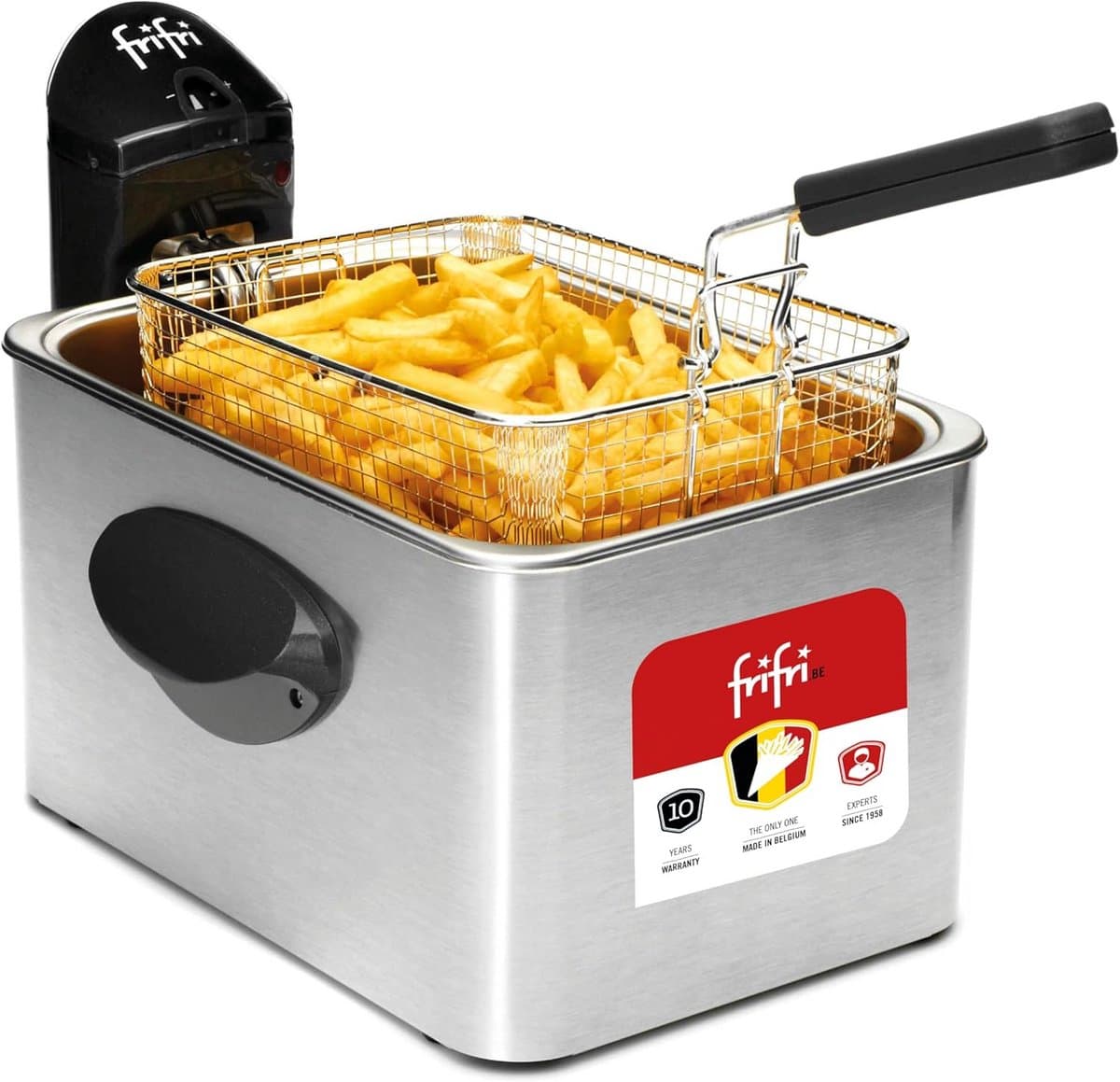 Friteuse 4,5L - Krachtig 3200W, Dubbele Filtratie en Rechthoekig Design — afbeelding 1