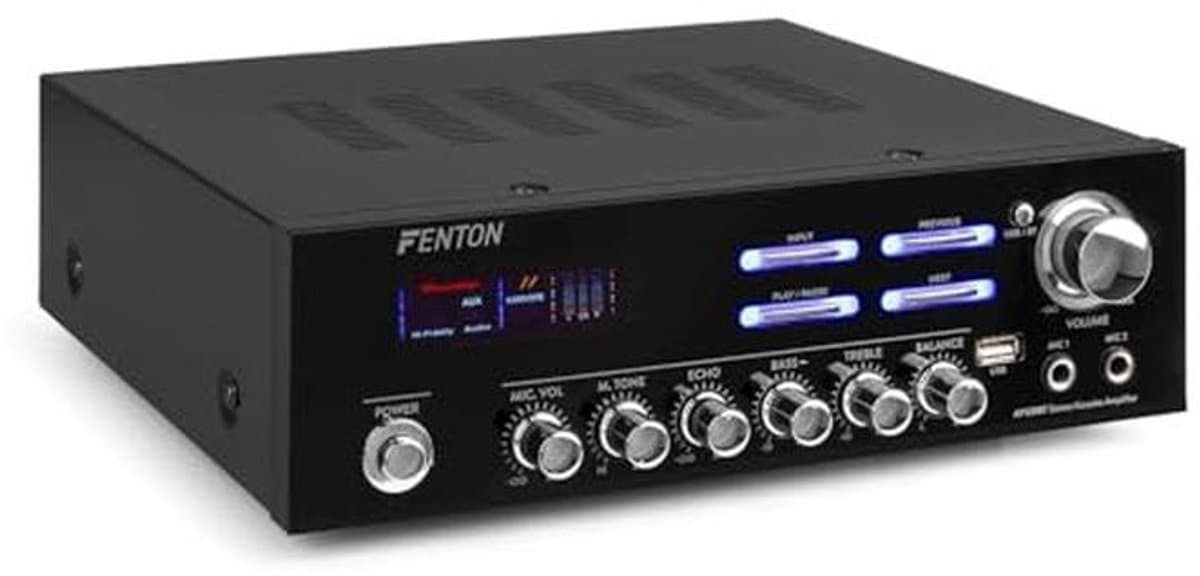 Hifi-versterker met Bluetooth en USB – 120w RMS Krachtige Stereo Amplifier — afbeelding 1