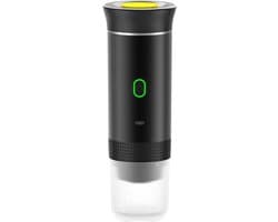 Tresaro Draagbaar Koffieapparaat voor Onderweg – Oplaadbare 12V Koffiemachine - 60ml - Espresso - Nespresso - Dolce Gusto Capsules - Gemalen Koffie