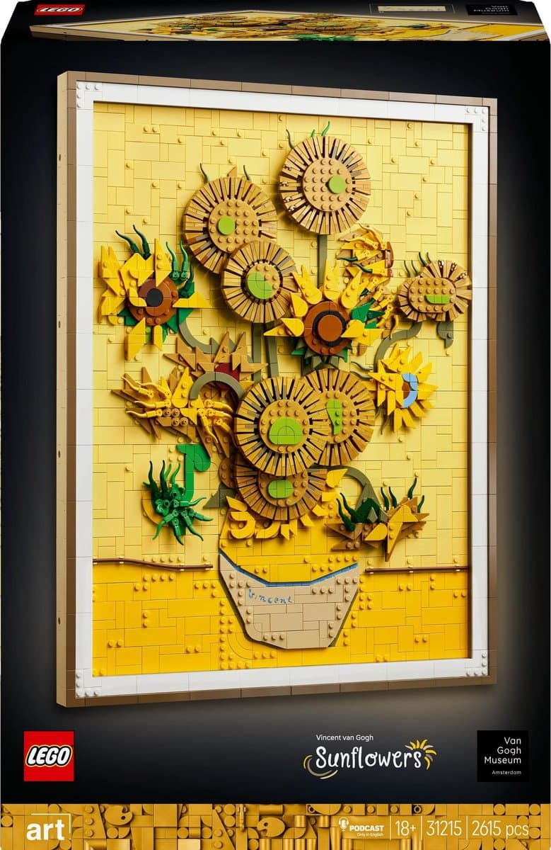 Lego Art 31215 Vincent Van Gogh – Zonnebloemen Bouwstenen — afbeelding 1
